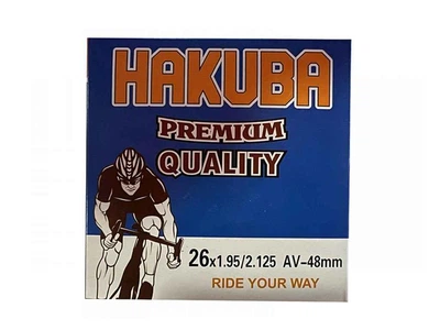Камера для велосипеда антипрокольна з рідиною HAKUBA d-26 х 1.95/2.125 AV 48mm