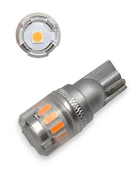 Светодиодная лампа&nbsp;Т10 W5W 12SMD 4014 1SMD 3030 Autoexpect 12V Желтая (10555)