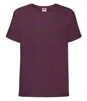 Футболка Fruit of the loom Sofspun Kids 116 см Бордовий (61-015-0)