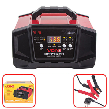 Пусковое пуско VOIN VL-150 6-12V/2A-15A/Start-100A/20-180AH Зарядное устройство зарядка для аккумулятора авто V08730