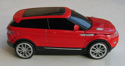Мишка бездротова комп'ютерна Range Rover Evogue червона L0126