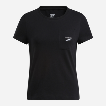 Футболка бавовняна жіноча Reebok Identity Small Logo Tee 100031101 2XS Чорна (4066762937417)