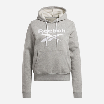 Bluza z kapturem damska ocieplana Reebok Identity Big Logo Fleece Hoodie 100071917 XS Szara (4066764813061)