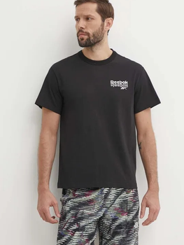 Футболка бавовняна чоловіча Reebok Ri Brand Proud Gfx Ss Tee 100076383 S Чорна (1200143336465)