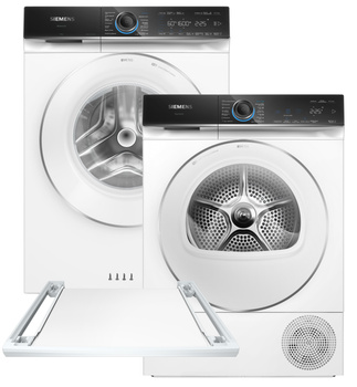 Пральна машина Siemens iQ700 WG56B2A0UA + Сушильний автомат SIEMENS WQ45B290UA + EU Сполучна планка Siemens WZ27500 (комплект)