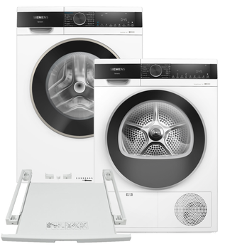 Стиральная машина Siemens iQ300 WG44A2Z0UA + Сушильный автомат WQ41G200UA + Соединительная планка WZ20400