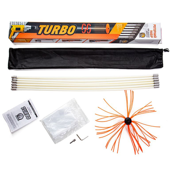 Роторный набор Savent Turbo (1 метр х 5 шт) для чистки дымохода дрелью (80058)