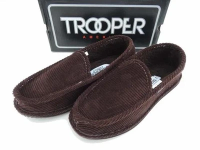 Мужские слипоны TROOPER AMERICA KK-003F brown 42 (M8/W10) 26,0 см коричневые