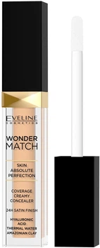 Консілер - Eveline Cosmetics Wonder Match Coverage Creamy Concealer 10 - Light Vanilla (6.8ml) (980267-401194224-2)