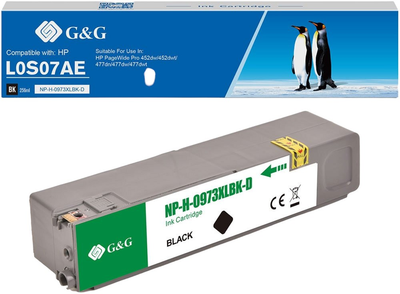 Картридж G&G L0S07AE для HP Black 256 мл (NH-R00973XLBK)