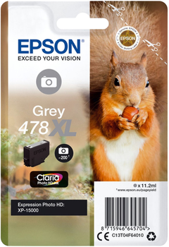 Картридж Epson 478 XL 10.2 мл Grey (C13T04F64010)