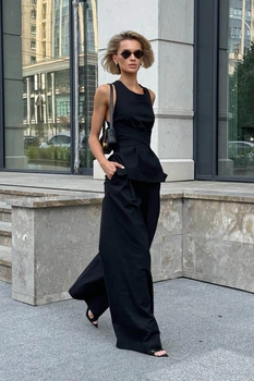 Стильний костюм Jadone Fashion Макі Велет XS чорний