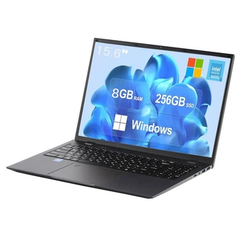15.6-дюймовий ноутбук Intel N4000 8G з процесором SSD 256 ГБ, чорний