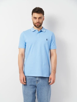 Поло длинное мужское Polo Ralph Lauren 11354 2XL (52) Голубое