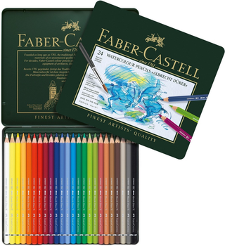 Набір кольорових акварельних олівців Faber-Castell Albrecht Dürer 24 шт (4005401175247)