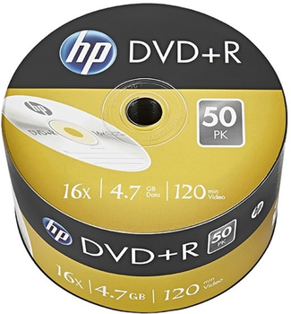 Диск HP DVD+R 4.7 Гб 16X 50 шт (4710212142202)