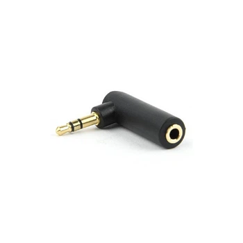 Перехідник звуковий Cablexpert A-3.5M-3.5FL 3.5мм M/F 3.5 мм кутовий (A-3.5M-3.5FL)