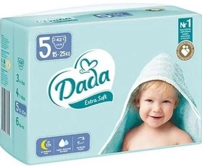 Детские Подгузники Дада 5 extra soft (15-25 кг), 42 шт