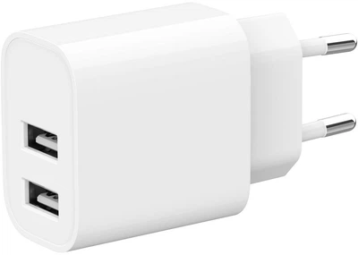 Мережевий зарядний пристрій Gembird 12W 2 х USB (TA-UC-2A12-01)