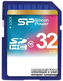 Карта памяти Silicon Power SDHC 32GB Class 10 (SP032GBSDH010V10)