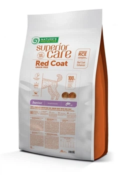 Сухой беззерновой корм Nature's Protection Superior Care Red Coat Junior Mini Breeds для юниоров малых пород с рыжим окрасом шерсти 10 кг