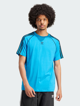 Koszulka męska bawełniana adidas Originals IS2830 L Błękitna (4066757441622)