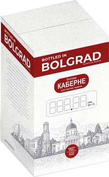 Вино Bolgrad Каберне сухе червоне 10 л 9-11% bag-in-box (4820013032593)