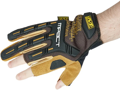 Перчатки Mechanix M-Pact Framer Leather Brown M