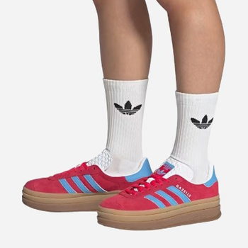 Sneakersy damskie na platformie adidas Originals Gazelle Bold W IE0421 36.5 Czerwone (4066764972836)