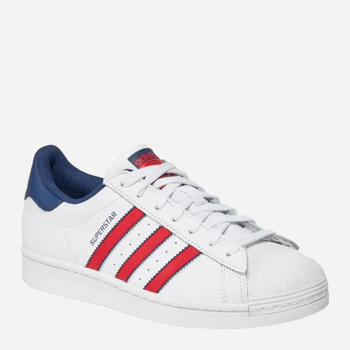 Sneakersy męskie skórzane adidas Originals Superstar IG4318 42.5 (8.5UK) Biały/Granatowy (4067886916753)