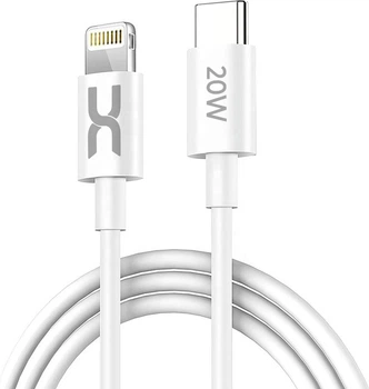 Интерфейсный кабель DC CL-Q22 20W (PD) TypeC - Lightning 2m White (36979)