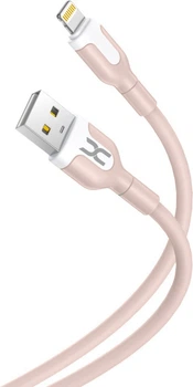 Интерфейсный кабель DC CL-12 2.1Amax USB - Lightning (iPhone iPad) Pink (36963)