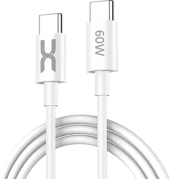 Интерфейсный кабель DC CL-F62 60W (PD) TypeC-TypeC 2m White (36986)
