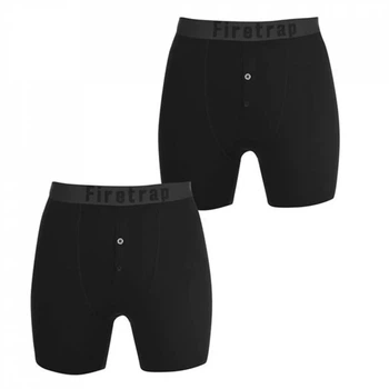 Трусы Firetrap 2 Pack Boxers Black/Black, XL (50) (10393271)