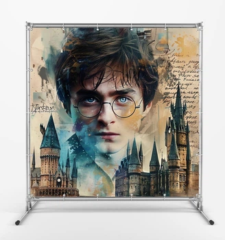 Баннер "Гарри Поттер, Harry Potter" размер 2х2м. С люверсами.