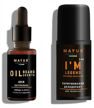 Подарочный набор - Mayur Man (beard/oil/30ml + deo/50ml) (1277254-139555)