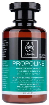 Шампунь для очень жирных волос с мятой и прополисом Apivita Propoline Balancing Shampoo For Very Oil 250ml (250ml) (669426-1104725547-2)