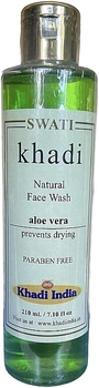 Натуральный гель для умывания "Алоэ вера" - Khadi Swati Natural Face Wash Aloe Vera 210ml (1366827-16055133)