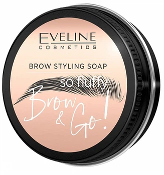 Мило для фіксації брів - Eveline Cosmetics Brow & Go Brow Styling Soap 25g (1135108-188529)