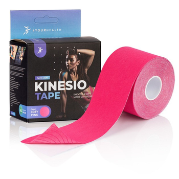 Кинезиологический тейп 4yourhealth Kinesio Tape 5 см*5 м Розовый