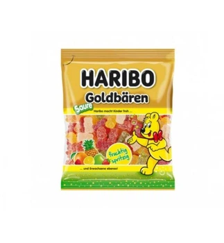 Жевательные конфеты Haribo Goldbären Sauer кислые золотые мишки 175 г