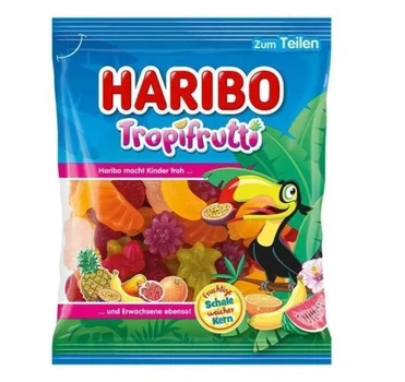 Жевательные конфеты Haribo Tropifrutti в форме тропических фруктов 175г