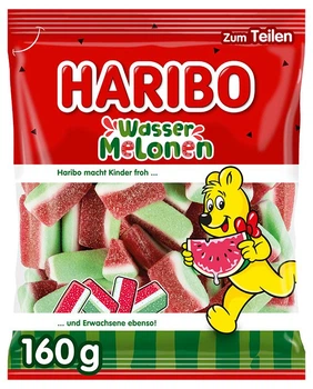Жевательные конфеты Haribo Melonen в форме ломтиков арбуза 160 г