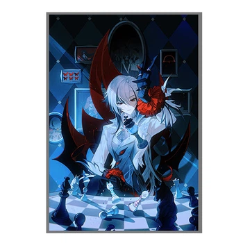 Постер плакат Арлекино Геншин импакт 42х29 см (poster_0788)