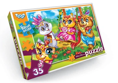 Пазли "Принцеса", м'які, 35 елементів, S35-09-13 Danko Toys