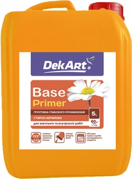 Грунтовка ВДА глубокого проникновения DekArt Base 5 л (4820089416112)