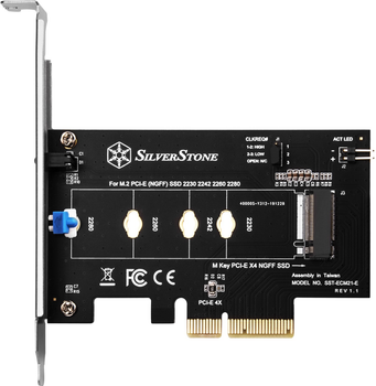 Адаптер Silverstone SST-ECM21-E PCIe x4 - M.2 (4710679810133)