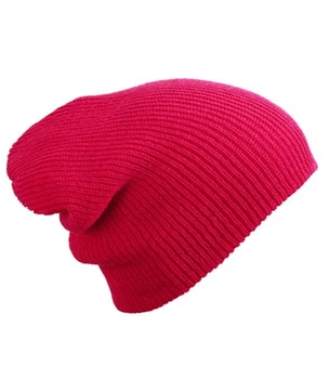 Шапка чоловіча Myrtle Beach Knitted Long Beanie U Малиновий (MB7955MPNKU)