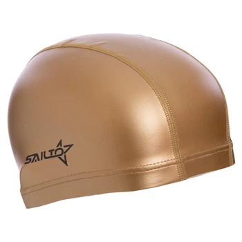 Шапочка для плавания детская SAILTO Pro (полиуретан, золотой) (PL-5571)