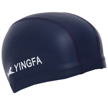 Шапочка для плавания из водонепроницаемой PU ткани YINGFA (PU, Темно-синий) (C0078_Темно-синий)